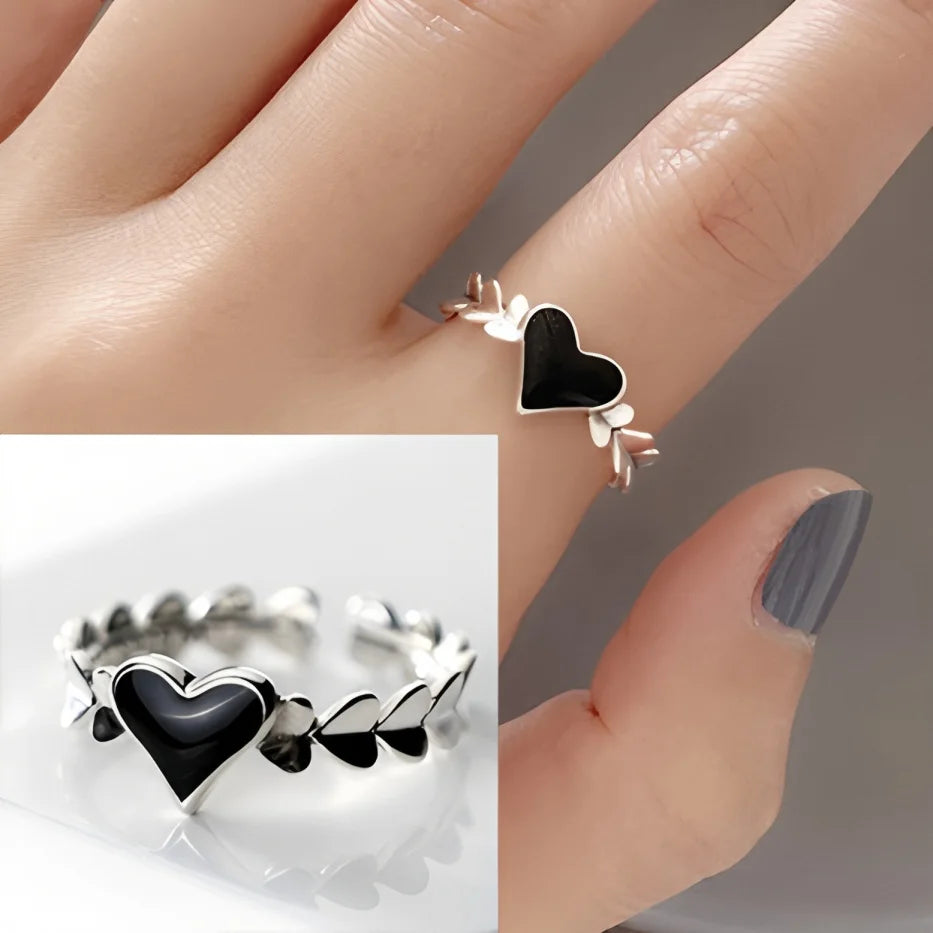 PANJBJ 925 Sterling Silve Multilayer Irregular Geometric Ring for Women Simple Charm Retro Jewelry Gift