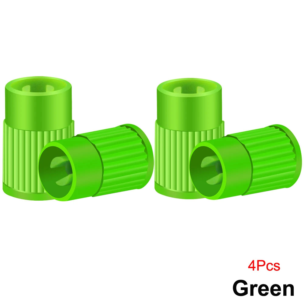 Plastic Tire Valve Caps Built-in Valve Core Remover Tool Universal Stem Covers for Ca alternate view