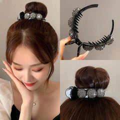 New Korean INS Style Premium Sense Of Ponytail Hair Clips Bow Grab Clip Female High Pill Head Artifacts Clip Headdress Hair Card