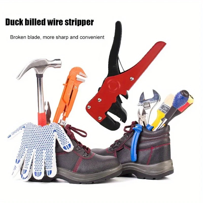 Plastic Steel Multifunctional Duckbill Wire Strippers | Reset Spring Cable Crimper lifestyle view