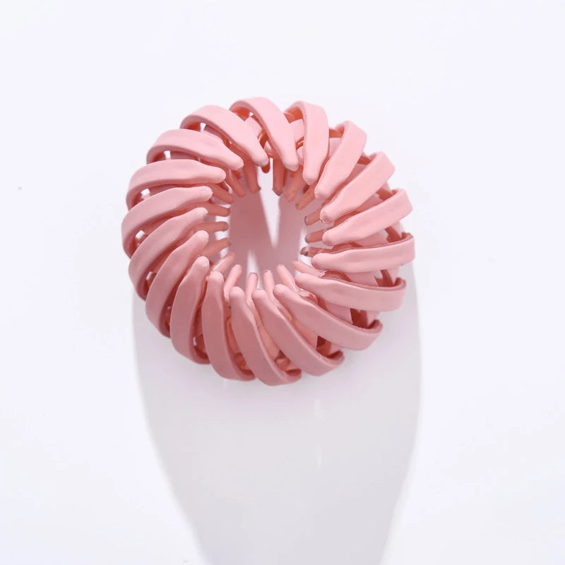 Magic Hair Pins Clips Bird Nest Shaped Hair Holder Matte Hair Ring Ball Head  High Ponytail Hair Device Women Hair Accessories