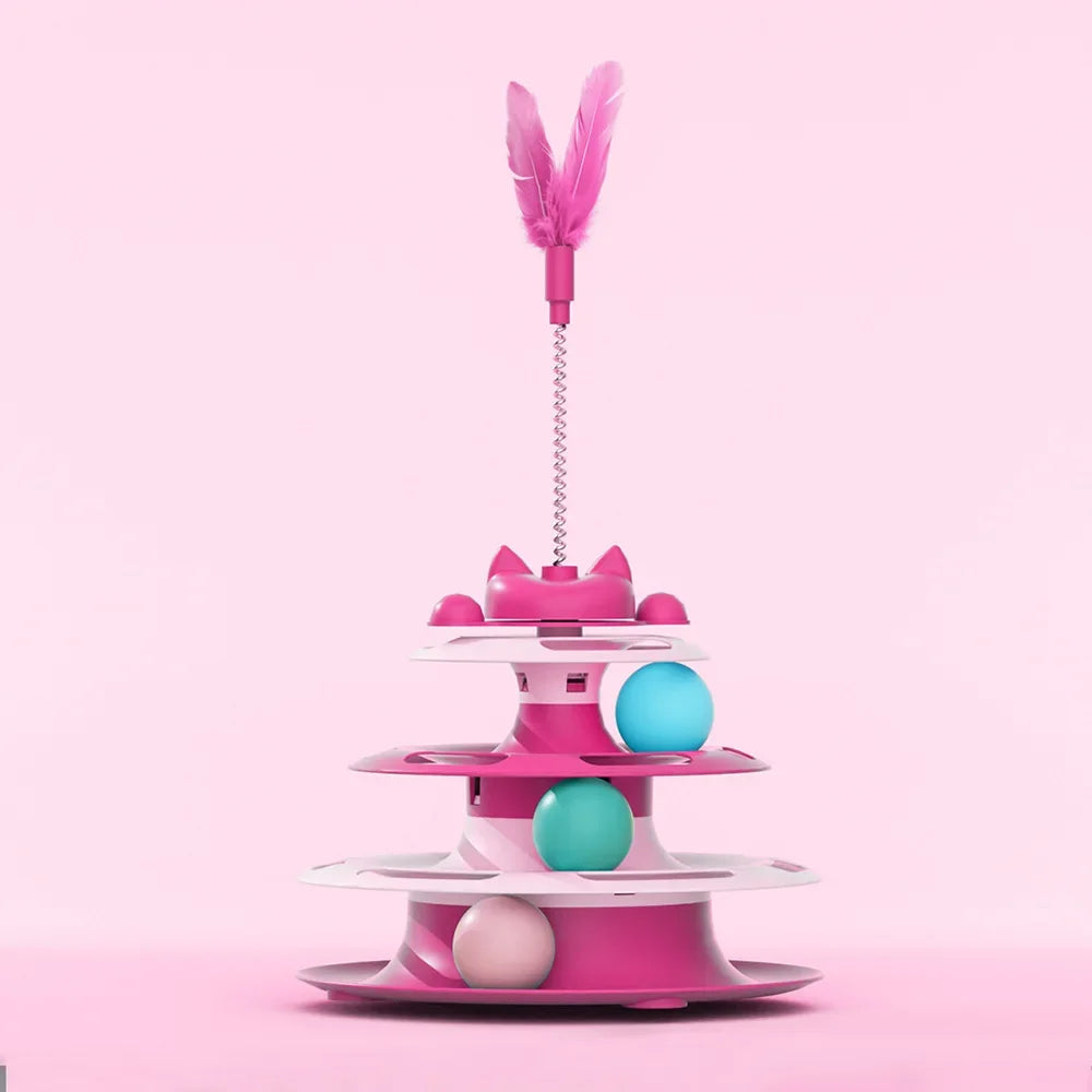Pet Toys, Cat Toys, Self-hey, Relieve Boredom, Cat Turntable, Funny Cat Stick, Funny alternate view