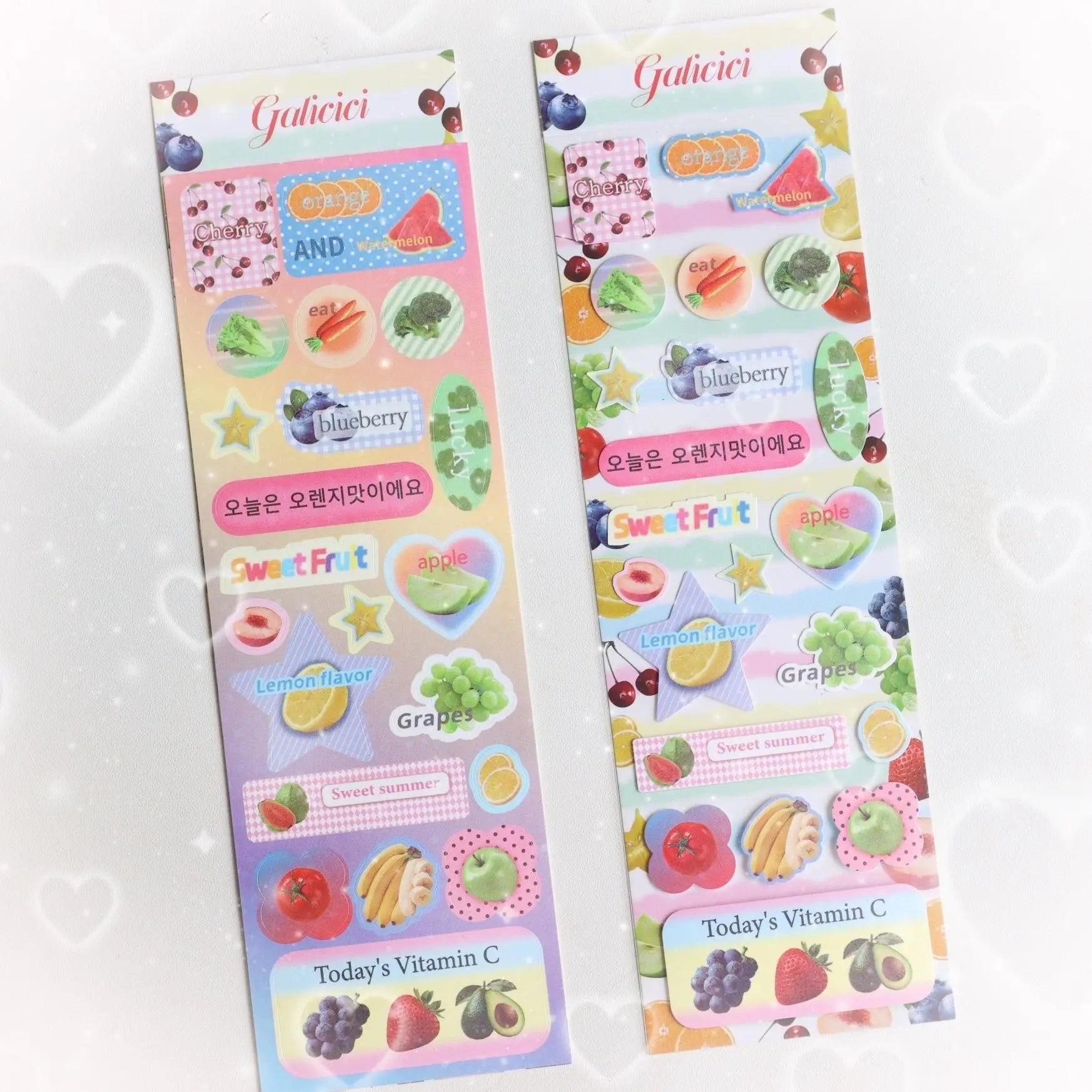 Sweet Animal Stickers | Sparkling Glitter Decals for Journaling and Scrapbooking lifestyle view