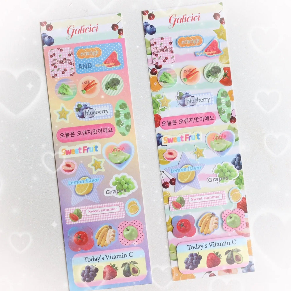 Sweet Animal Stickers | Sparkling Glitter Decals for Journaling and Scrapbooking lifestyle view