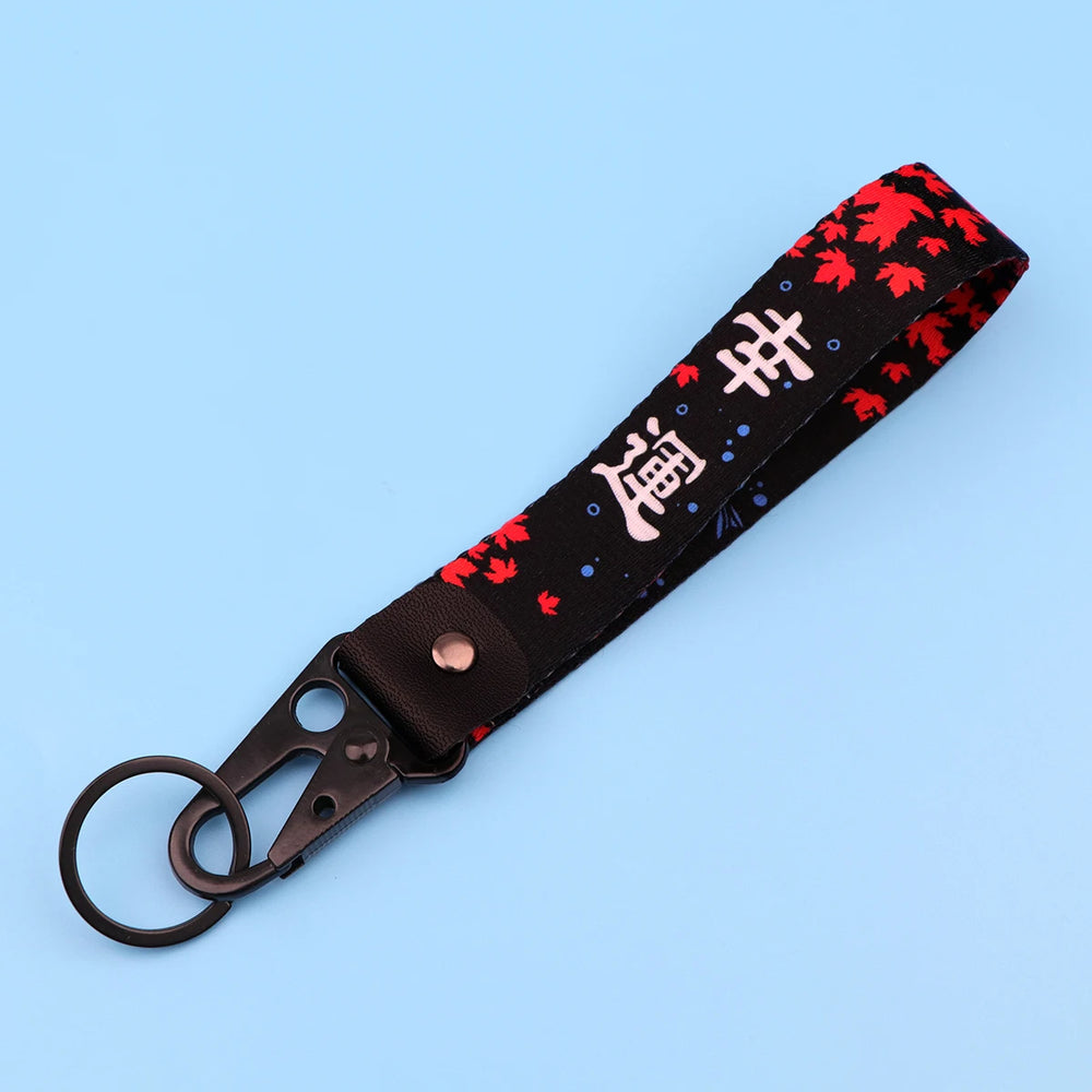 Artistic Keychain Set | Crane Car Koi Fish Dragon Jewelry Key Rings lifestyle view