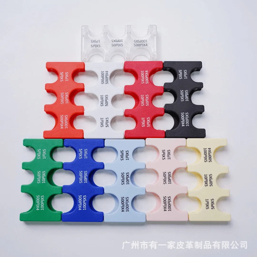 Mini Portable Coin Organizer, Plastic Multi-Slot Coin Holder