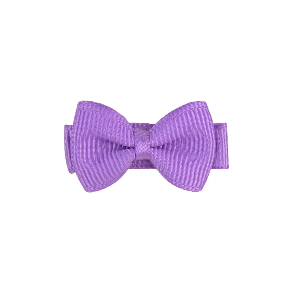 Inches Solid Colors Mini Hair Bows Clip lifestyle view
