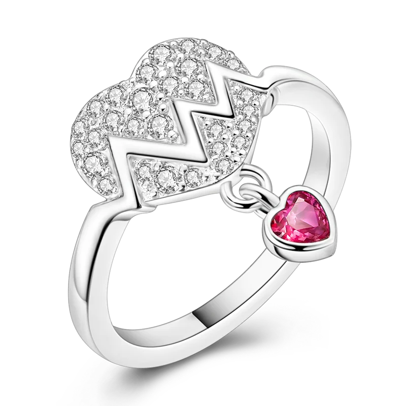 Daisy 925 Sterling Silver Wedding Ring | Sparkling Zircon Engagement Jewelry lifestyle view