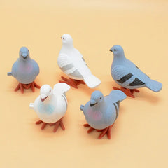 1PC Adult Clockwork Toy Jumping Pigeon Simulation Animal Cute Winding Will Jump Toys alternate view