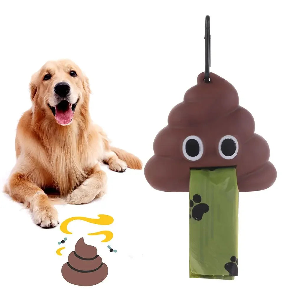 Pet Fecal Bag Dispenser Cat Dog Outdoor Pocket Hanging Buckle Portable Eco-friendly Bi close-up view