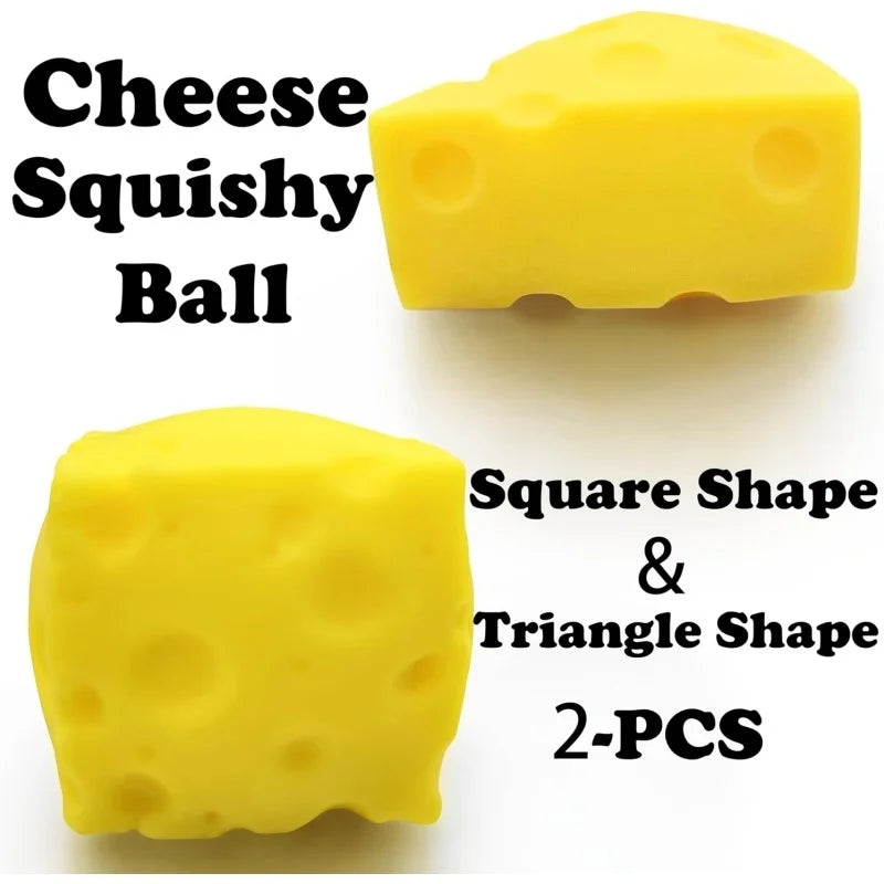 Cheese Squishy Stress Ball | Sensory Fidget Toy for Kids and Adults lifestyle view