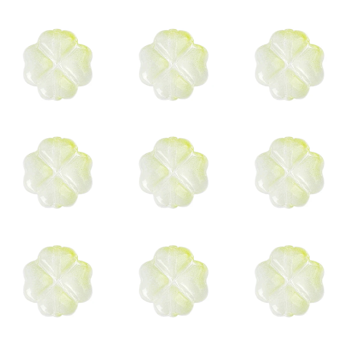 Leaf Flower Beads Scattered Beads Handmade Making Couple Bracelets Necklaces Earrings close-up view