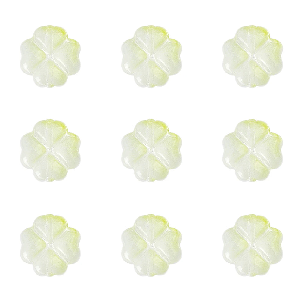 Leaf Flower Beads Scattered Beads Handmade Making Couple Bracelets Necklaces Earrings close-up view
