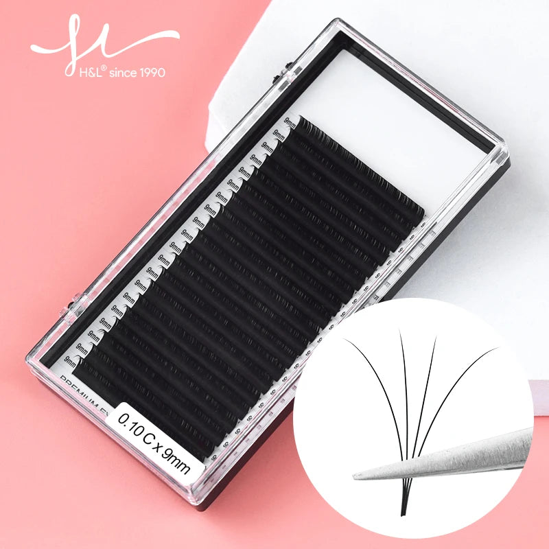 Korean PBT Eyelash Extensions 20 Rows | Soft Comfortable Silk Lashes for Salon Use