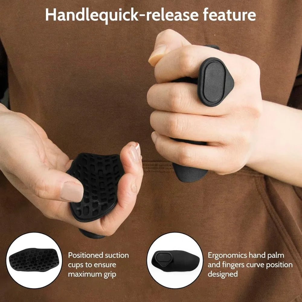Anti Slip Grip Strengthener | Breathable Fingerless Hand Gripper for Dumbbell Lifting lifestyle view