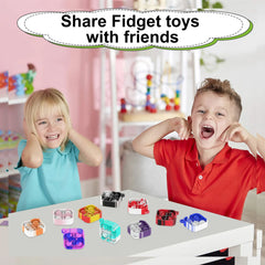 Pop Keychains Fidget Toys Bulk | Stress Relief Sensory Prizes for Classroom detail view