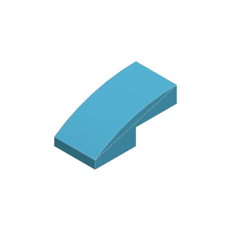 50pcs 11477 Slope Curved 2 x 1 Bricks Bulk | Modular Building Blocks for MOC additional angle