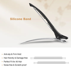 Duckbill Alligator Hair Clips for Hairdressing and Styling detail view