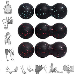 Yoga Peanut Ball Set | Massage Balls and Foam Block for Muscle Recovery detail view