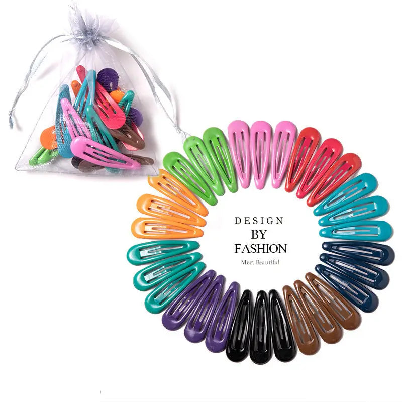 40PCS to 10PCS Hair Clips Girls Cute Candy color Hair Accessories Candy Color Style Ha close-up view