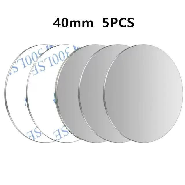 1/3/5Pcs Metal Plate Disk for Magnet Car Phone Holder Round Iron Sheet Stickers Car Ma close-up view