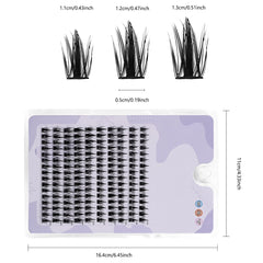 Individual Lashes 160 Clusters Soft Ribbon Segmented False Bundles Eyelashes DIY Individual Clusters Lash Extensions