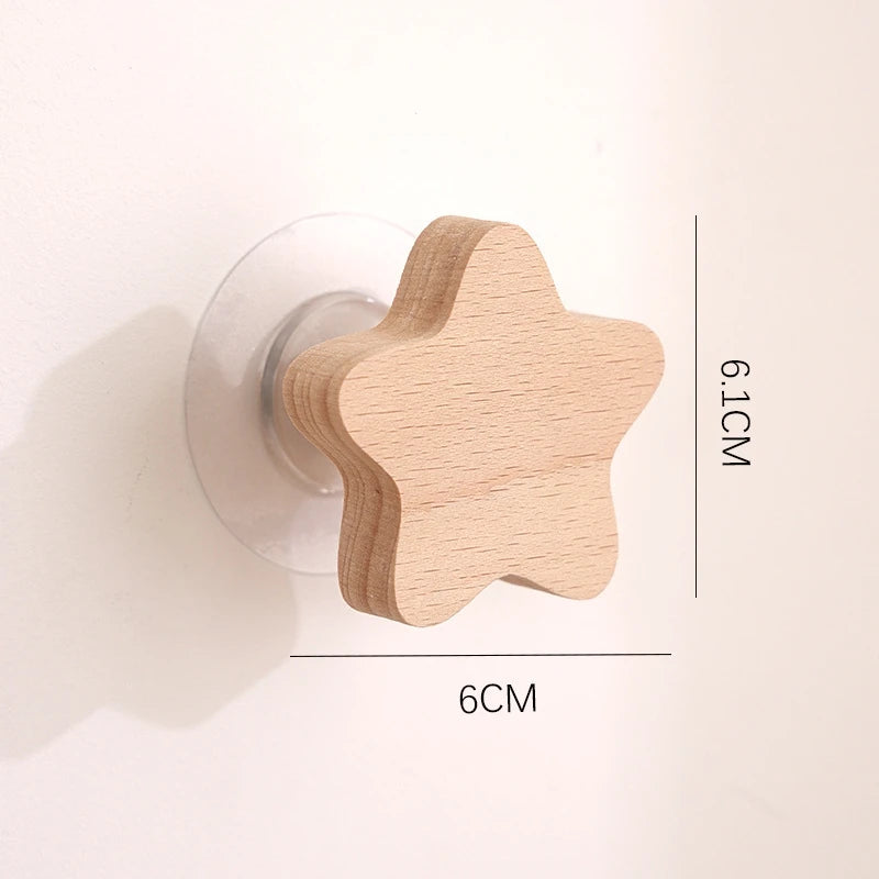 Wooden Animal Hook | Cute Wall Mounted Coat and Key Holder additional angle