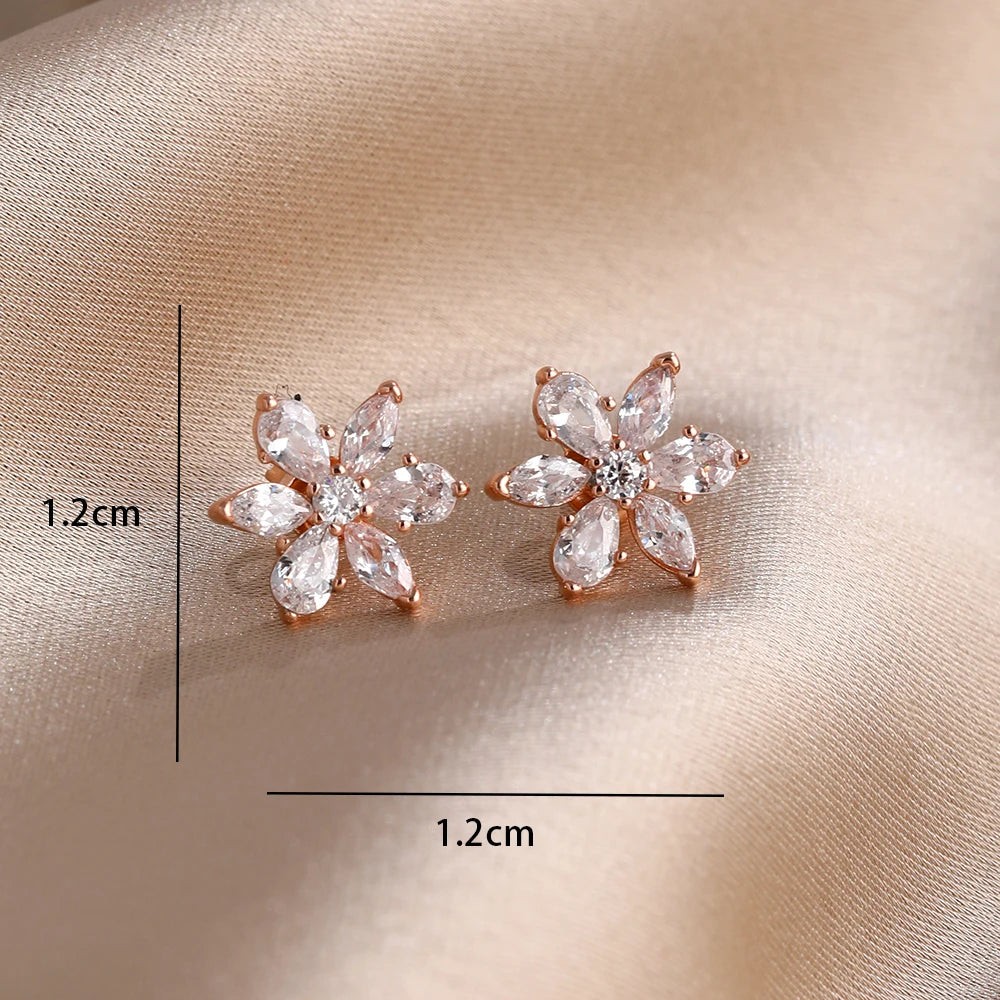 2026 New Hot Sale Blue Zircon Earrings for Women with European and American Style Fas alternate view