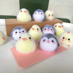Kawaii Sticky Mini Chick Pig Dog Stress Relief Toy Cute Animal Relief Squeeze Silicone Pinch Toy Key