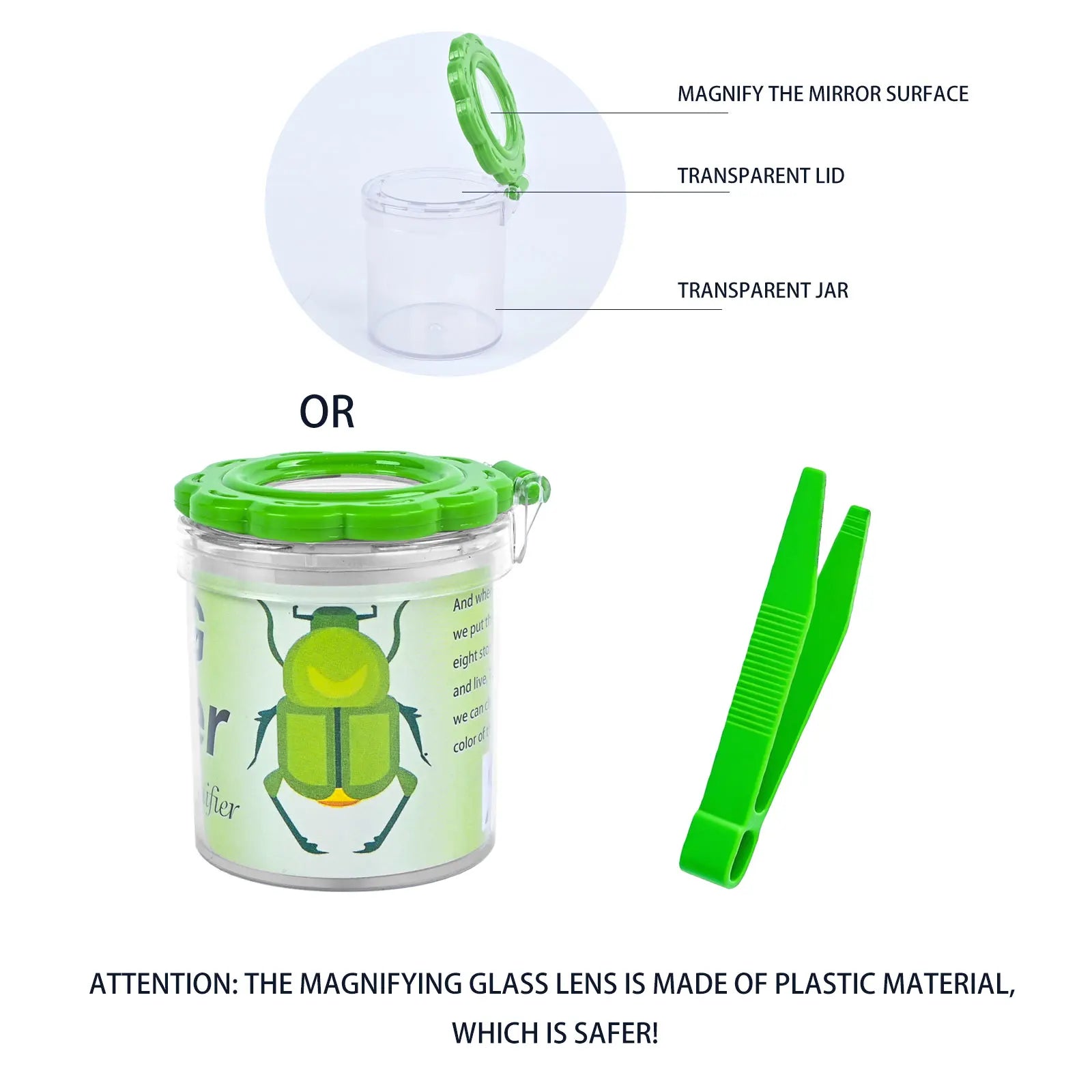 Children'S Insect Observation Box, Outdoor Exploration, Tadpole Insect Collection Box, C detail view
