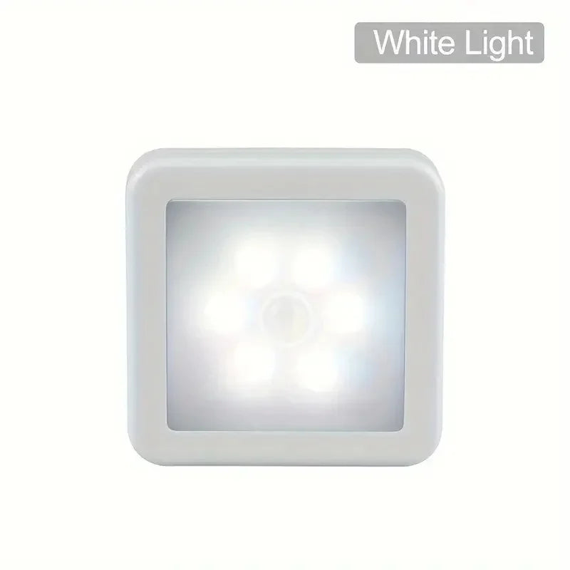 6LED Motion Sensor Night Light | Wireless Battery Operated Puck Lamp for Closet, Stair, detail view