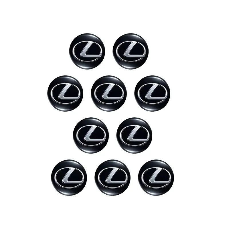 14/15MM Car Remote Key Sticker Aluminum Emblem Decoration Decal For Lexus close-up view