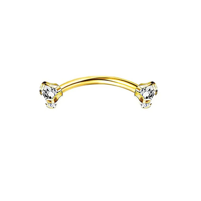 1/11Pcs 16G Eyebrow Rings for Women, Curved Barbell Belly Lip Rings Cartilage Daith E alternate view