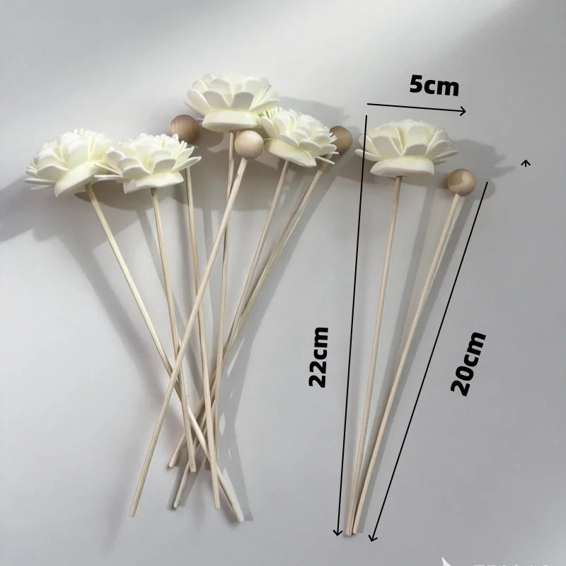 10PCS Artificial Flower Rattled Reed Fragrance Diffuser Sticks | Home Aroma Refills detail view