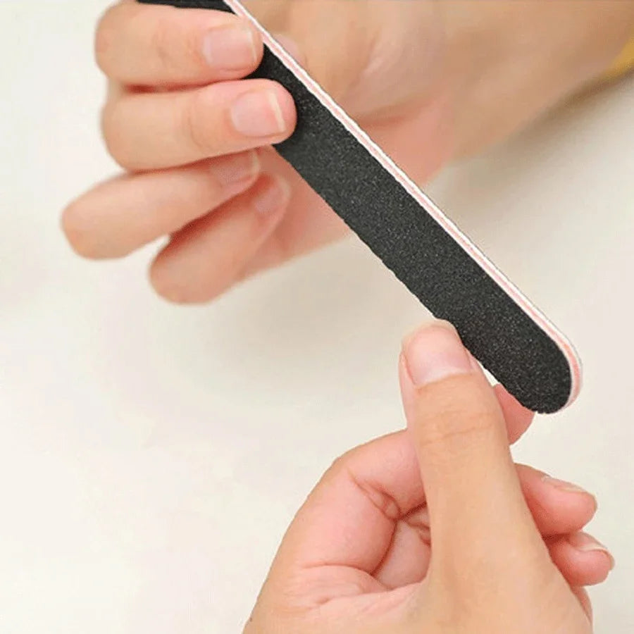 5Pcs Emery Board Nail Files, Straight Sandpaper Files for Nail Art DIY Manicure lifestyle view