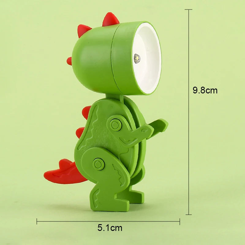 Mini Dinosaur Night Light | Battery-Powered Folding LED Lamp for Kids Bedroom alternate view