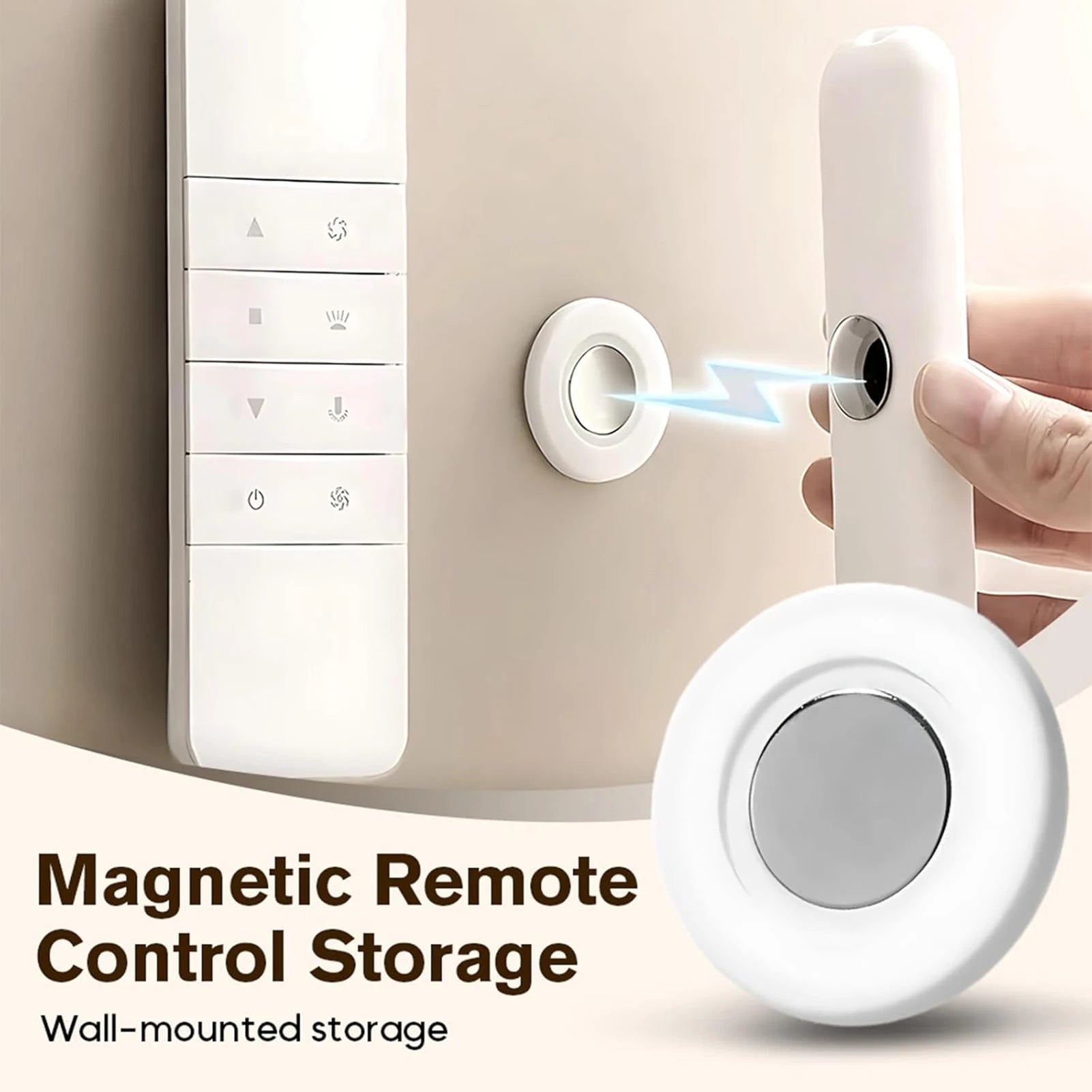 Holder Wall Mount Adhesive TV/Air Conditioner Remote Control Holder detail view
