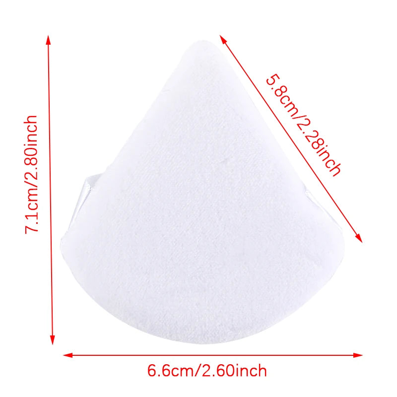 Reusable Triangle Velvet Powder Puffs | Soft Face Makeup Sponges alternate view