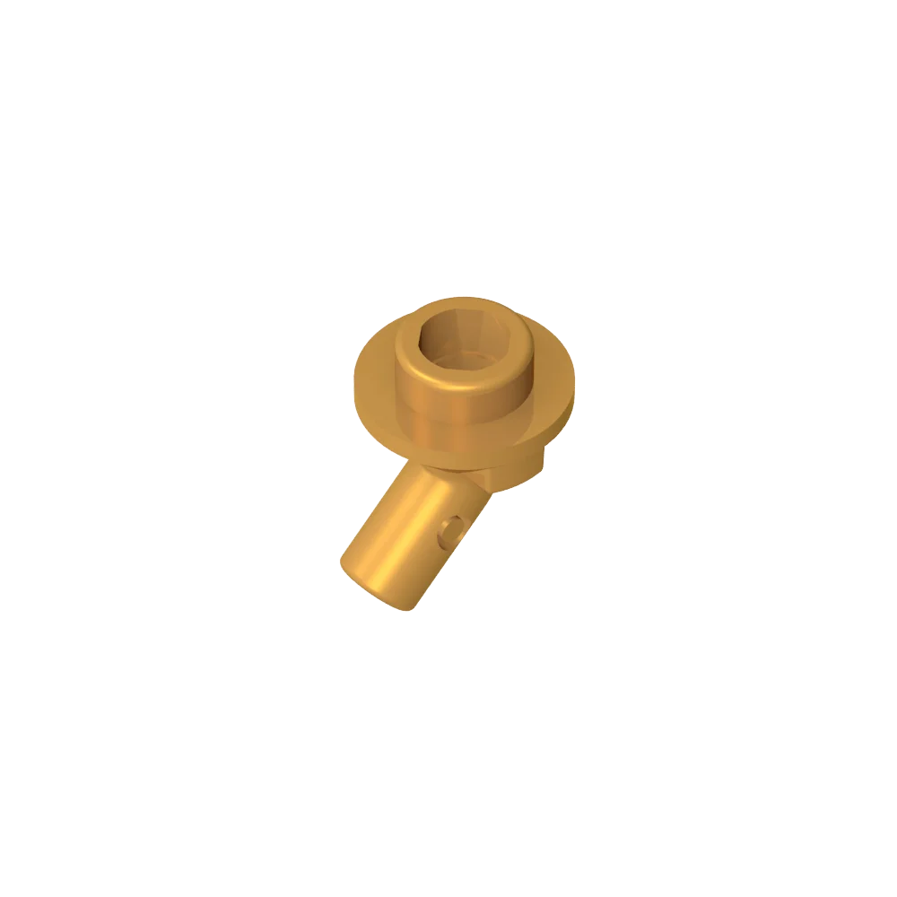 Gobricks GDS-2192 Bar, Angled with Stud on End | Compatible with Lego 65578 Technic additional angle