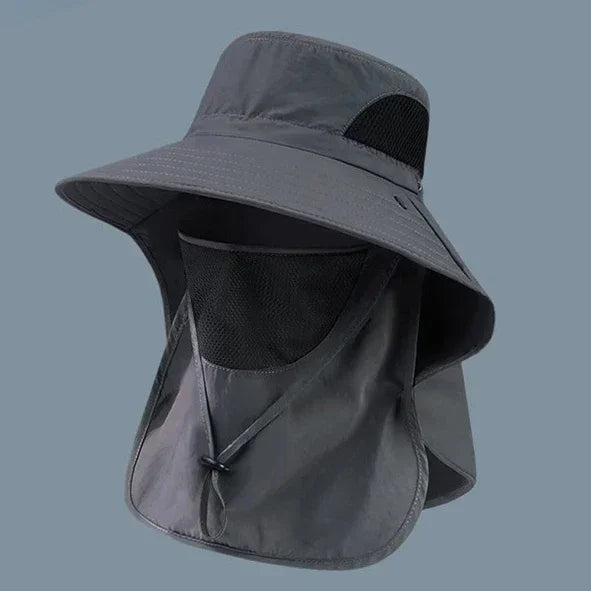All-Season Outdoor Sun Hat | UV Protection Fishing Cap with Neck Flap additional angle