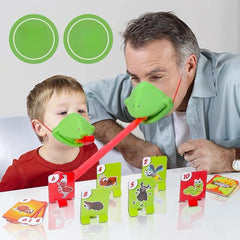 Frog Mouth Tongue Board Game Greedy Snake Colorful Lizard Playing Card Competition Parent Child Inte