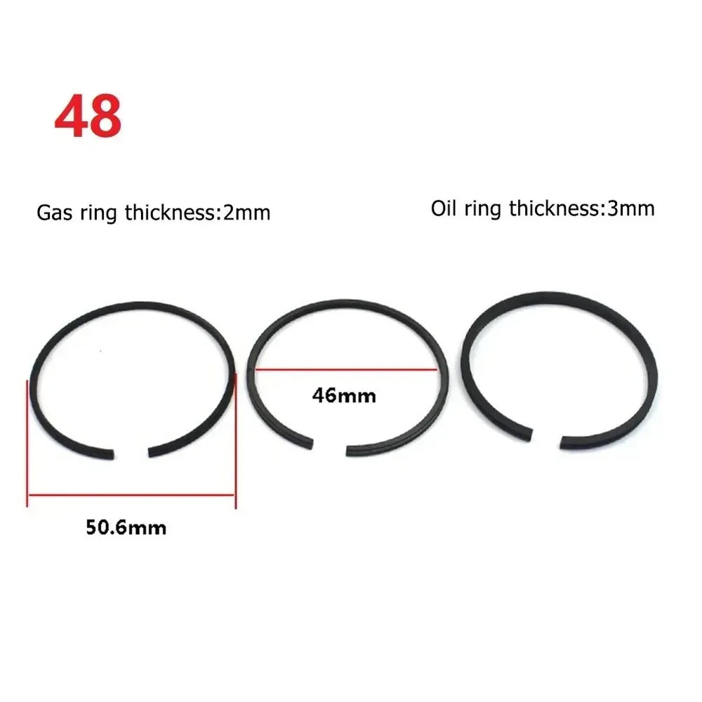 3pcs Piston Rings Set for Air Compressor | Pneumatic Cylinder Replacement Kit lifestyle view