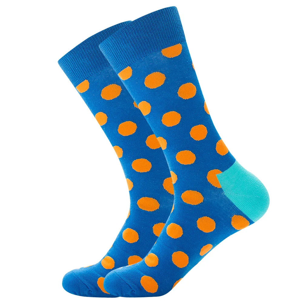 New Happy Mens Socks Women Novelty Cartoon Sock Combed Cotton Funny Men's Big Size Cr alternate view