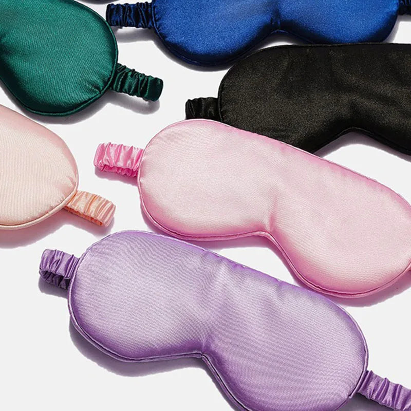 Imitated Silk Sleep Eye Mask | Soft Comfortable Sleeping Shield for Light Blocking alternate view