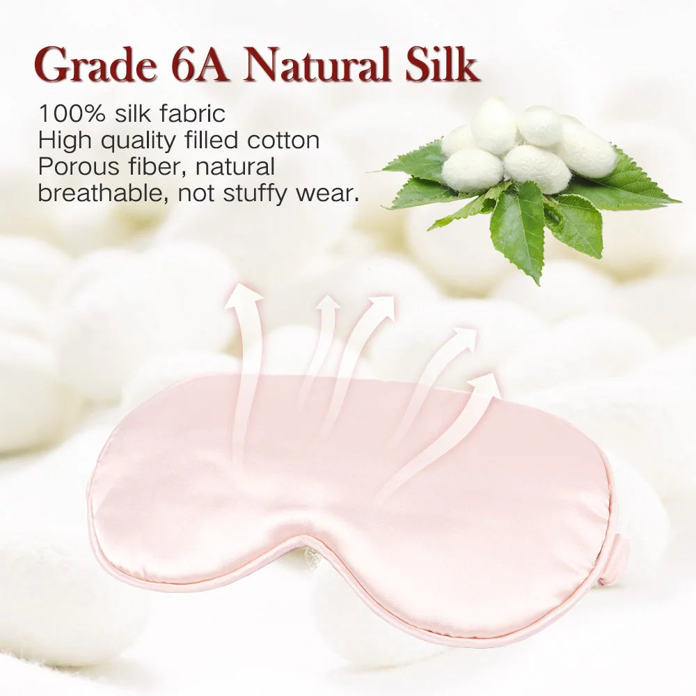 Imitated Silk Sleep Eye Mask | Soft Light Blocking Travel Eyeshade detail view