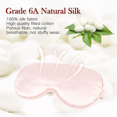 Imitated Silk Sleep Eye Mask | Soft Light Blocking Travel Eyeshade detail view