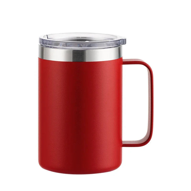 New Double Wall Stainless Steel Coffee Mug 12oz 16oz Tea Cup 350ml 450ml Insulated Therm detail view
