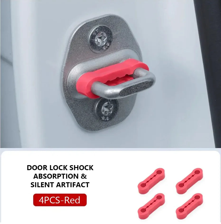 Universal Car Door Buckle Silicone Cushion Pad 4pcs alternate view