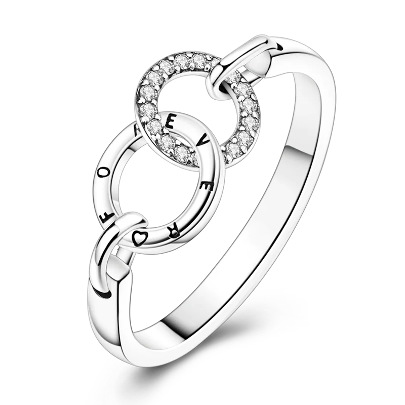 Daisy 925 Sterling Silver Wedding Ring | Sparkling Zircon Engagement Jewelry detail view