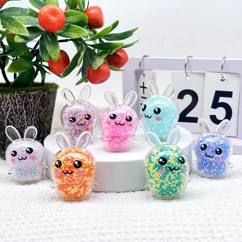 3 Pack Squishy Bunny Stress Balls | Light Up Rabbit Fidget Toy for Anxiety Relief detail view